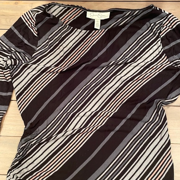 Jessica Simpson Stripped Maternity Top M - Picture 2 of 5